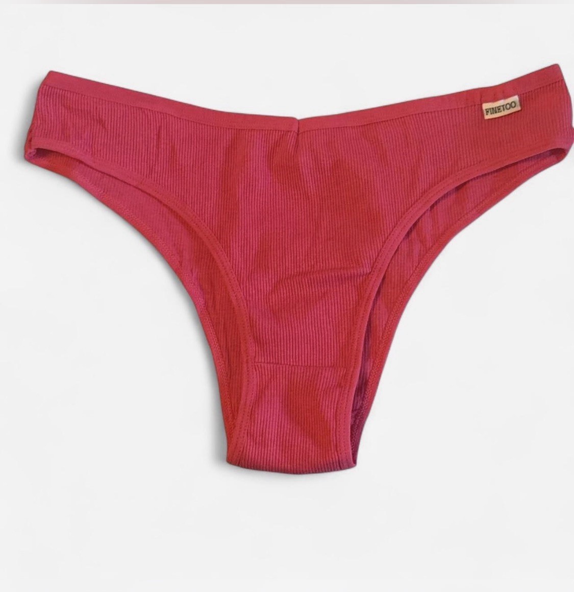 FINETOO Women’s Bikini Panties 5-Pack Size L Multicolor Cotton/Elastane