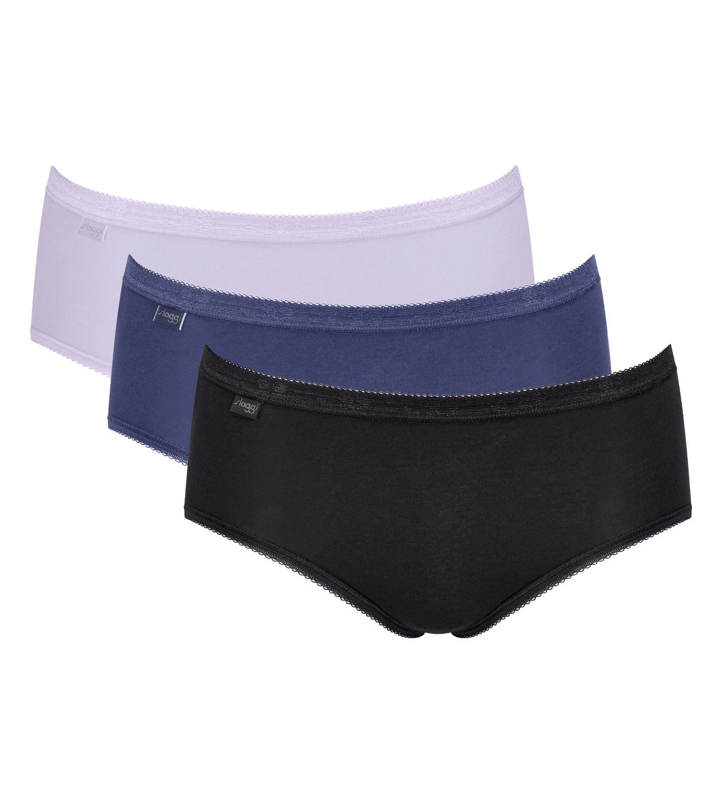Sloggi Basic Midi Brief 3 Pack 10107163 Everyday Lingerie Womens Knicker RRP £35