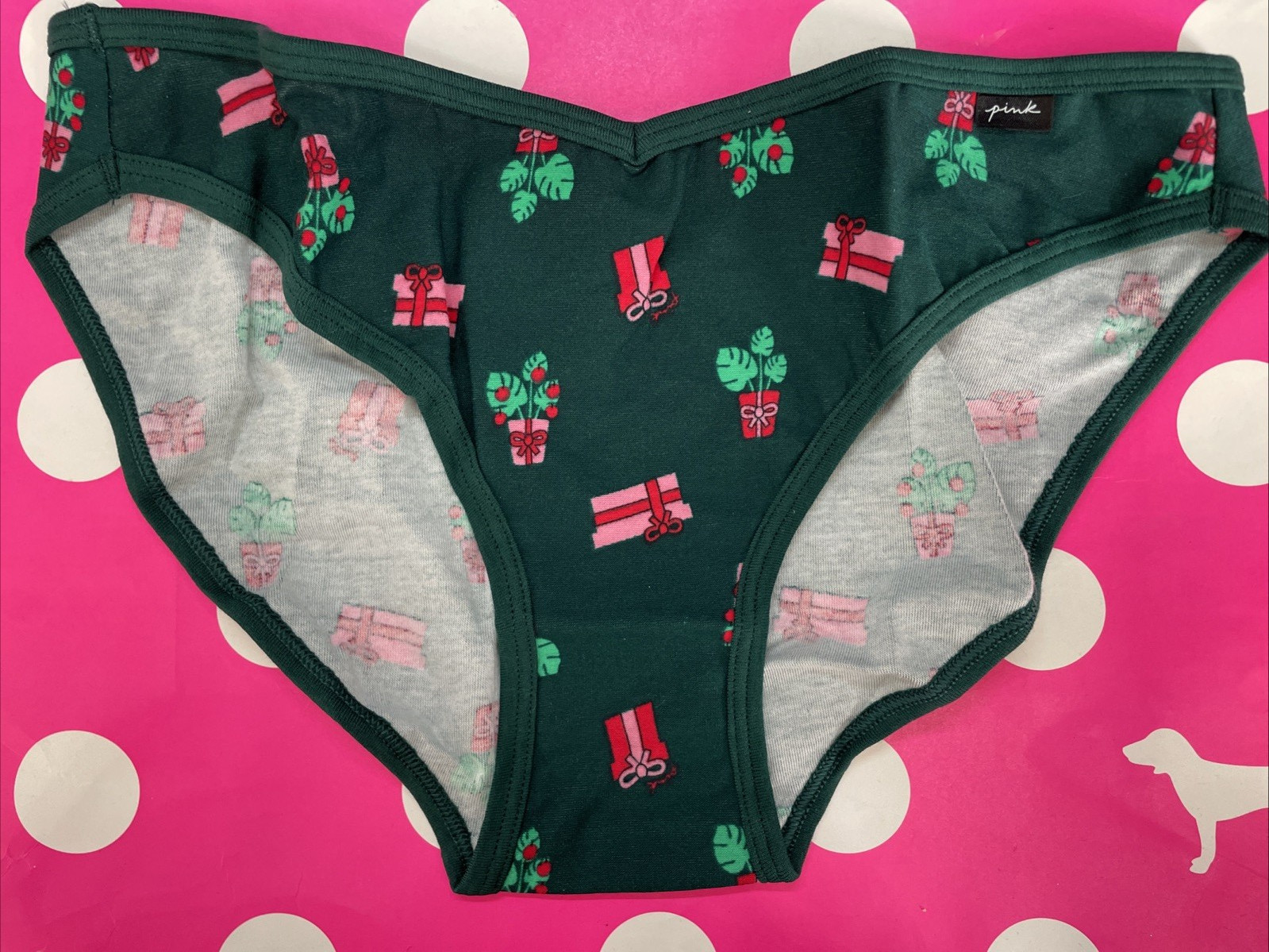 NEW 2021 Victoria’s Secret PINK Bikini Panties V Front Panty M Presents Gifts