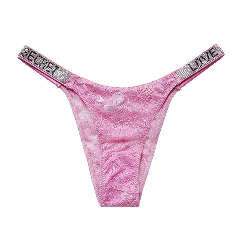 High Cut T Back Lace Briefs Underwear for Women Lace G String Thongs Panties