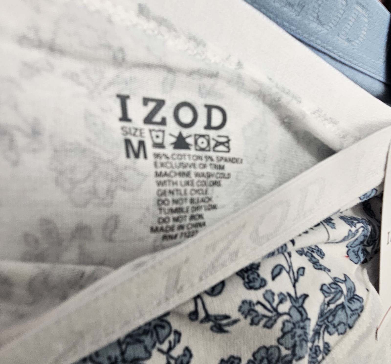 IZOD 5 Pack Womens M XL High Leg Cotton Brief Logo Panties Navy Pink Beige Blue