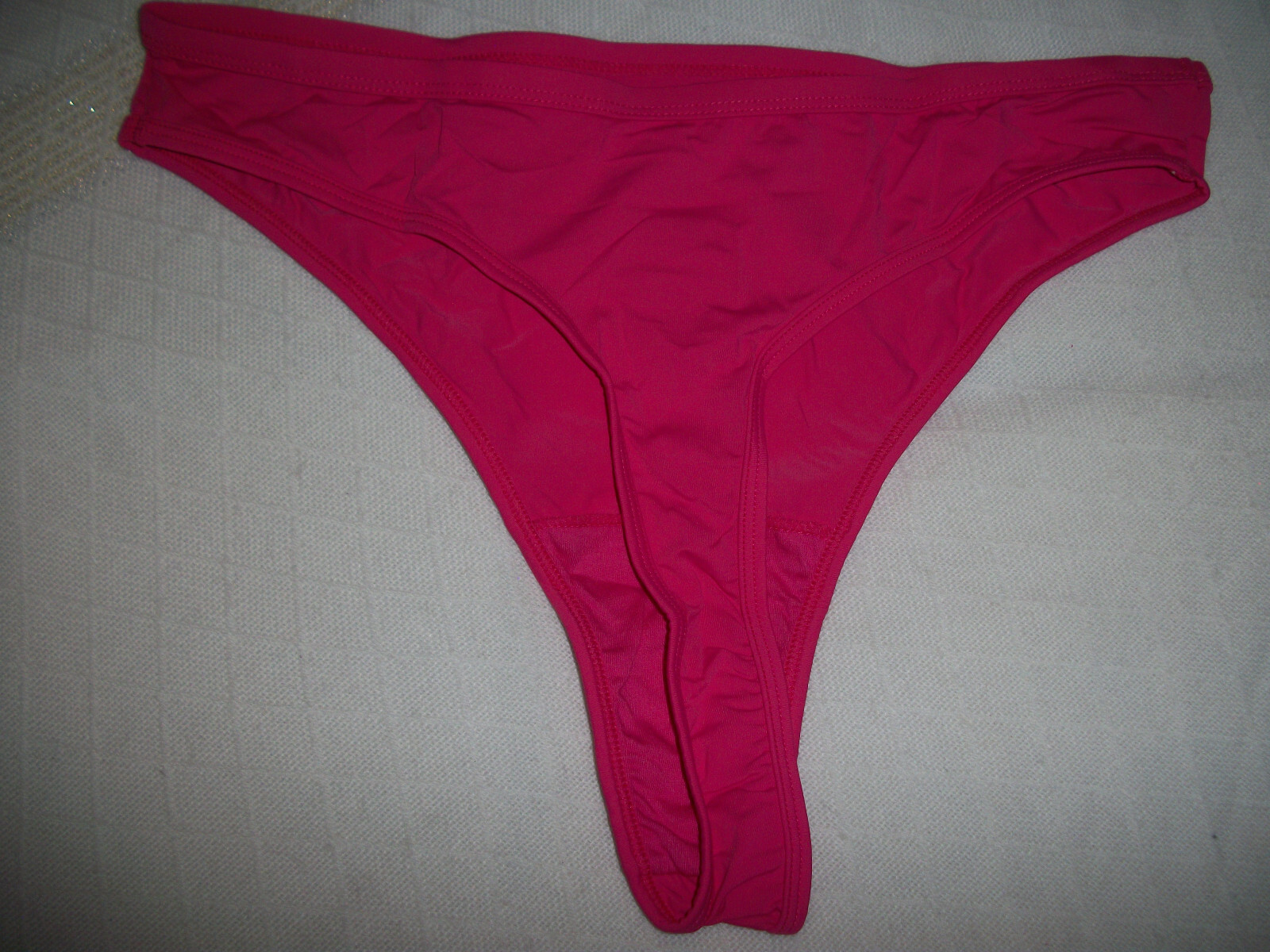 COMFORT CHOICE LADIES THONG BRIEF PANTY SIZE 8 X-LARGE RASPBERRY RED COLOR NWOT