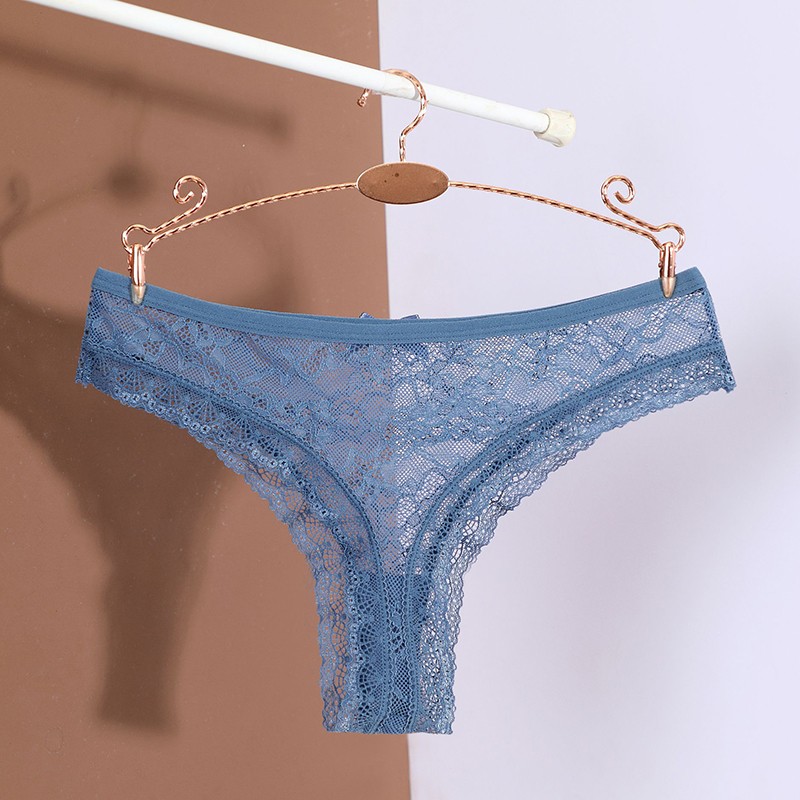 6 Pack Lot Sexy Womens Sheer Lace Panties Briefs See Through Underwear Lingeries
