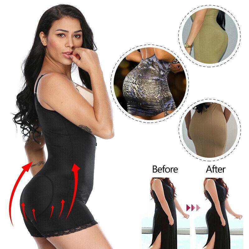 US Fajas Colombianas Reductoras Full Body Shaper Post Surgery Slimming Bodysuit