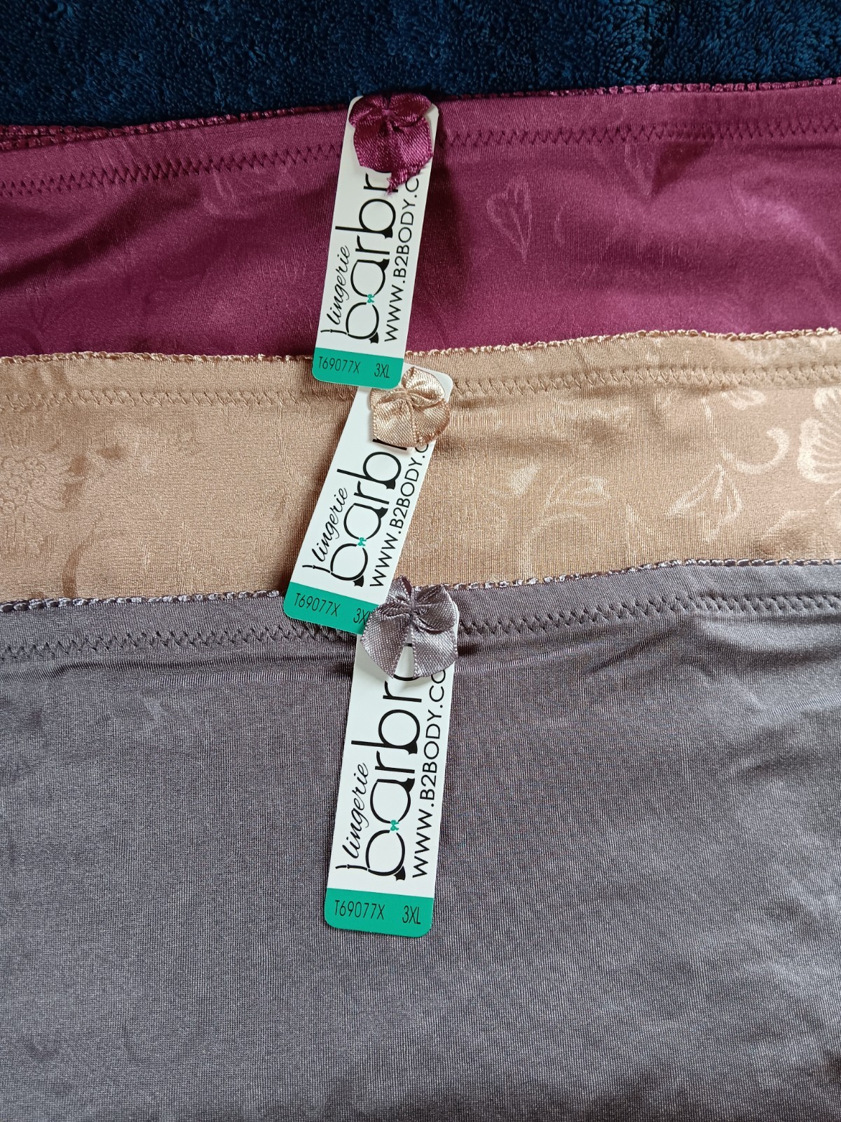 Barbra B2Body Light Control Full Coverage Lot 3 3XL Underwear Briefs Panties NWT