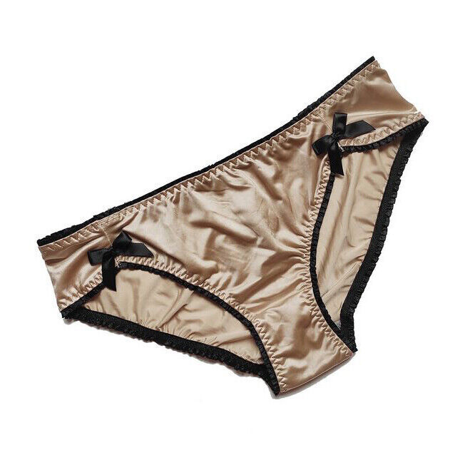 1/6 Pack Lot Womens Satin Panties Underwear Bowknot Lingeries Thong Brief Panty
