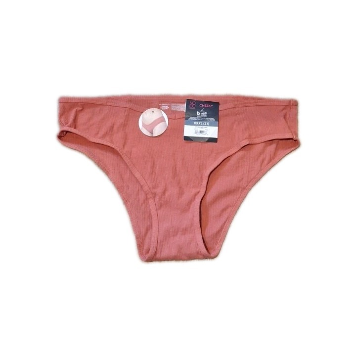 NO BOUNDARIES WOMENS CLAY BRICK COTTON SPANDEX CHEEKY SIZE 3XL(21) NWT FREE SHIP