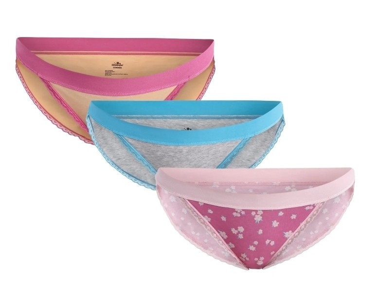 Way to Celebrate Women’s Bikini Panties with Lace Trim♡3 Pack♡Sz S(4/6)