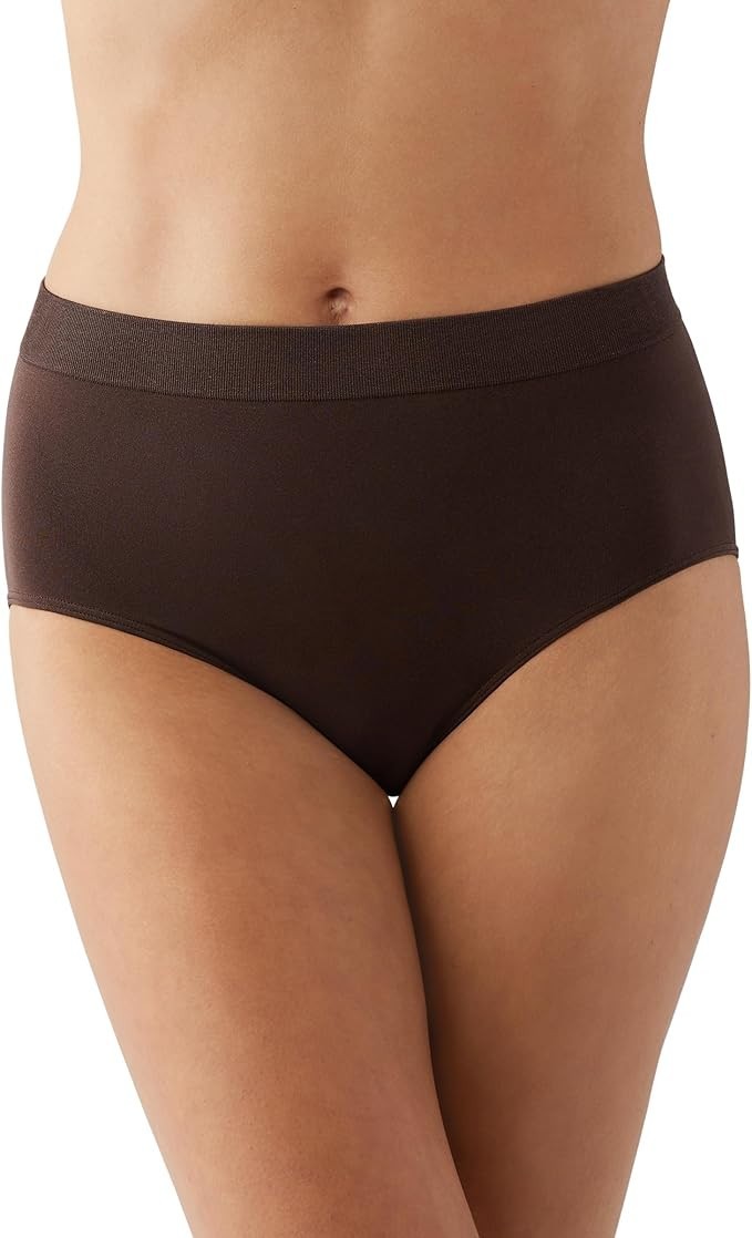 WACOAL 838175 HOT FUDGE BROWN ~ B-SMOOTH FULL BRIEF PANTIES ~ XL