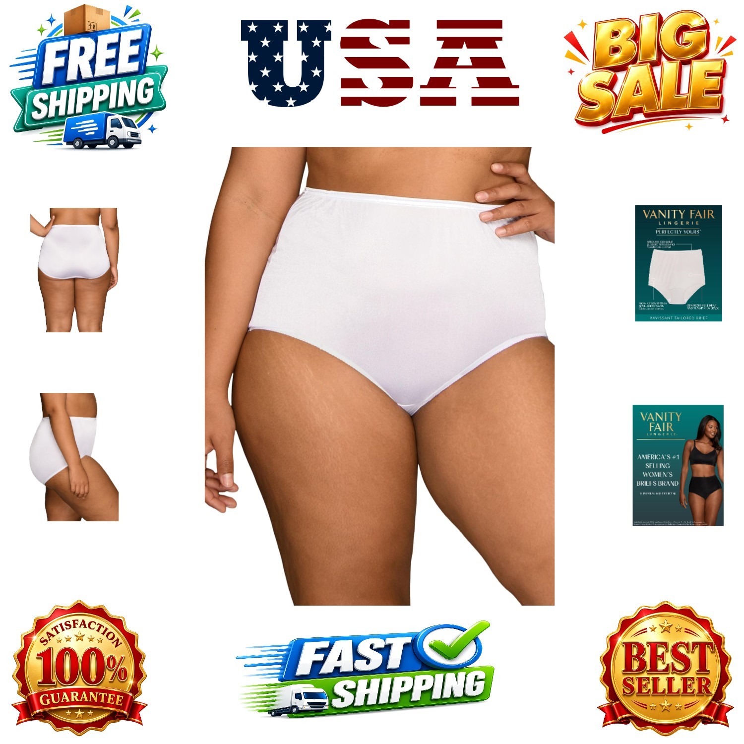 Women’s High Waisted Underwear, Full Coverage Ladies Panties, Perfectly Yours…