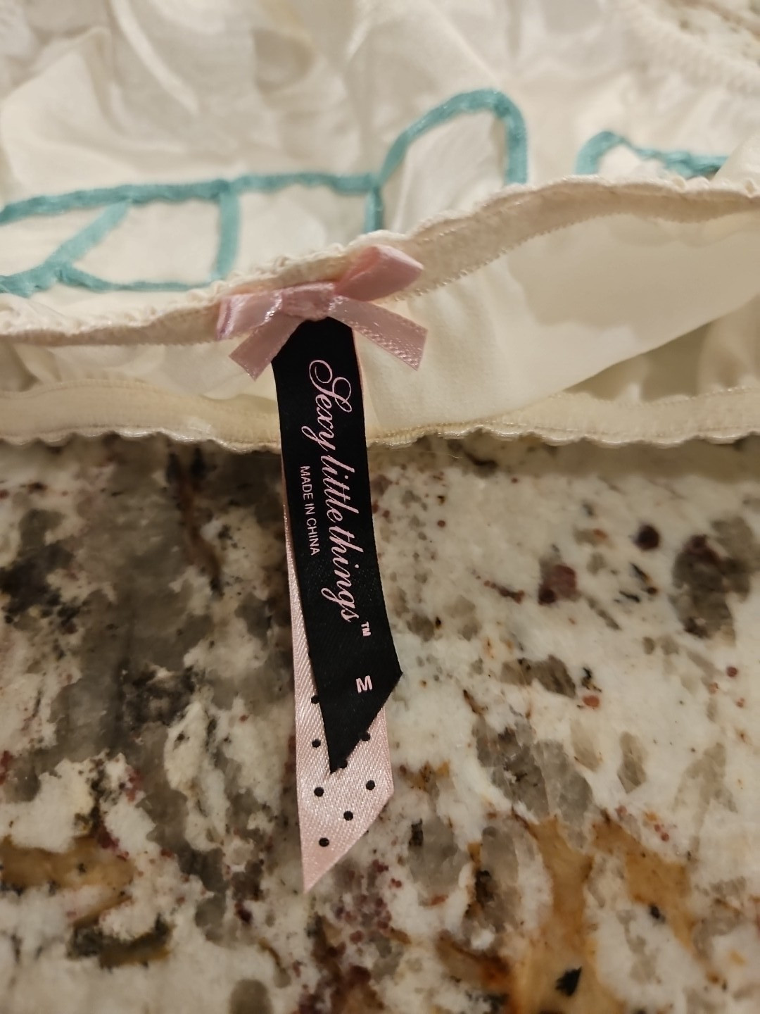 True Vintage VICTORIA’S SECRET SEXY LITTLE BRIDE RARE Satin PANTIES