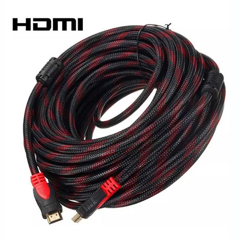 High-Performance HDMI Cable CCS with Mesh - Round 30 Meter