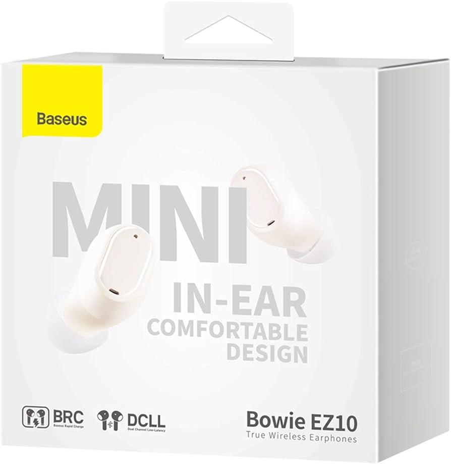 Baseus Bowie EZ10 True Wireless Earphones - White
