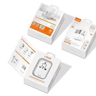 LDNIO Z6 3 USB Ports 65W GaN Travel Adapter