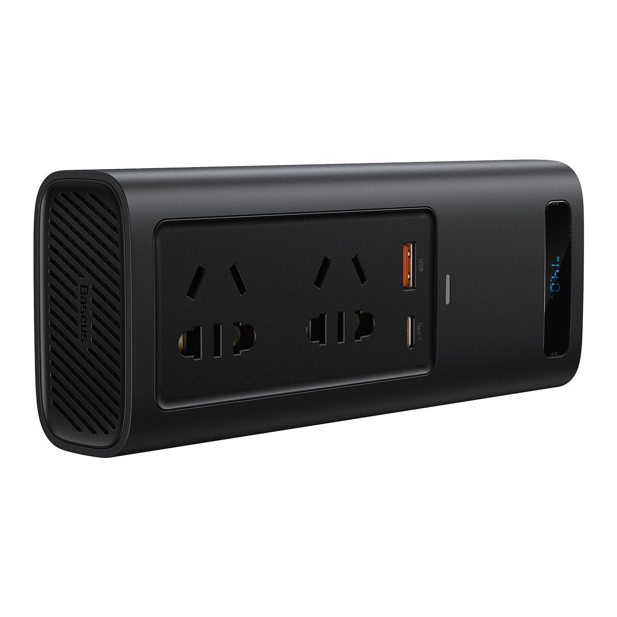 Baseus In-car Inverter 150W (220V CN/EU) in Black - Image 2