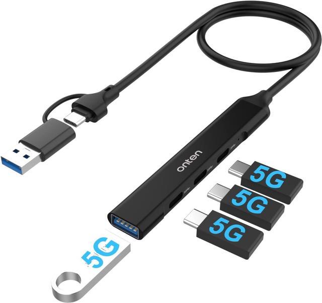 ONTEN 4- in -2 USB C / USB A 3.0 4-Port HUBs USB A*1 (5Gbps)+ USB C*3 (480Mbps) UCA9703