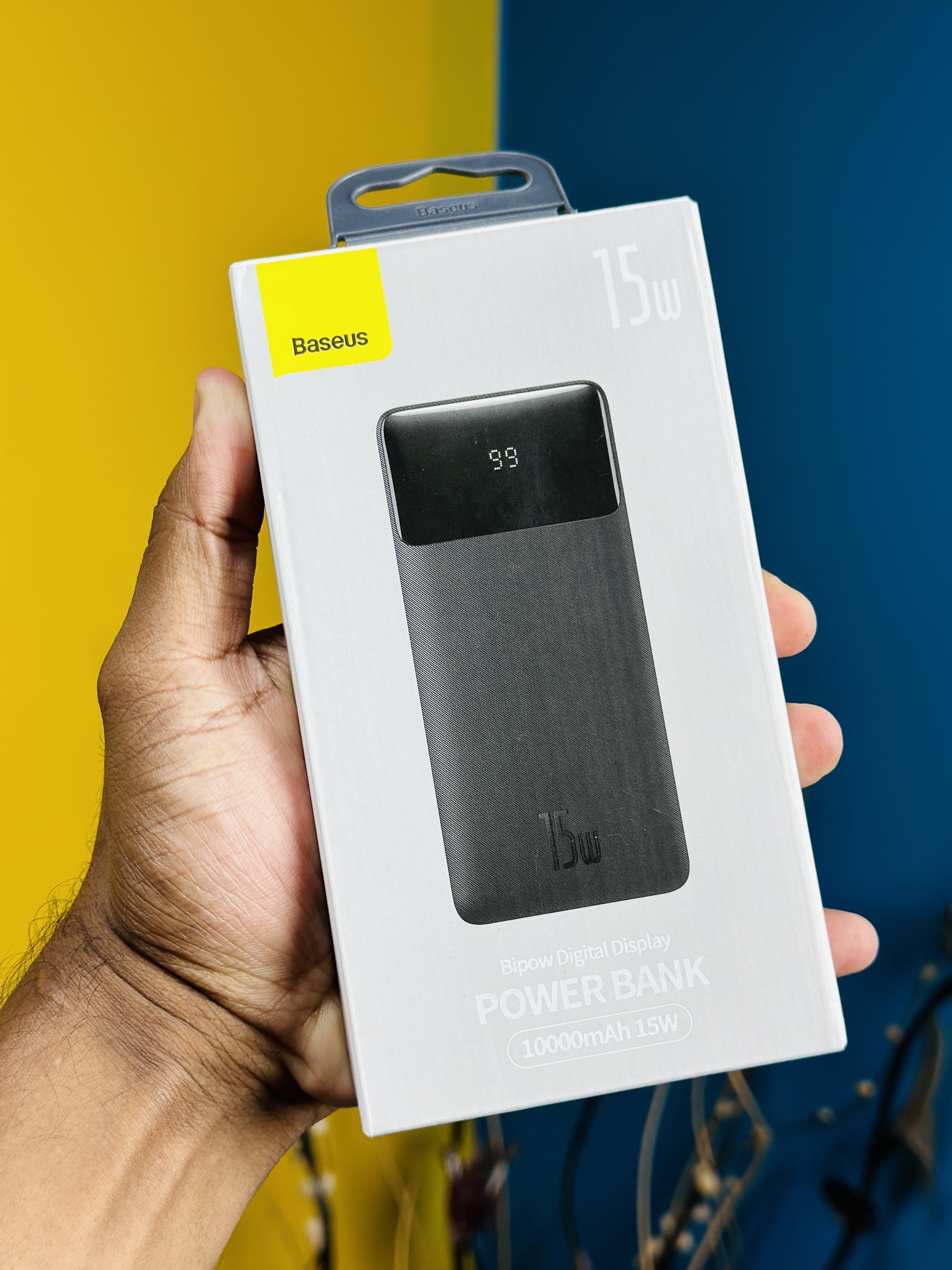Baseus Bipow Digital Display Power Bank 10000mAh 15W in Black