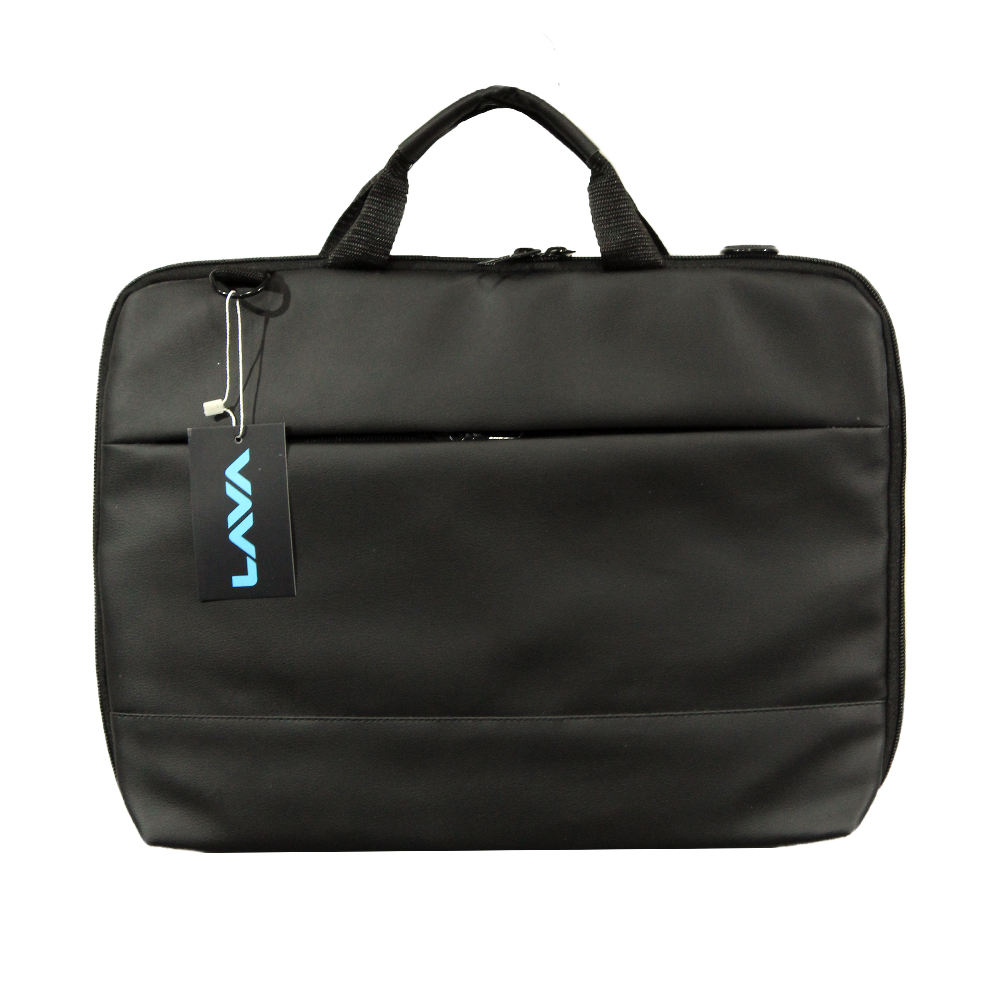 CX01 15.6 Inch Ultra Slim Laptop Bag - PU Leather, Black