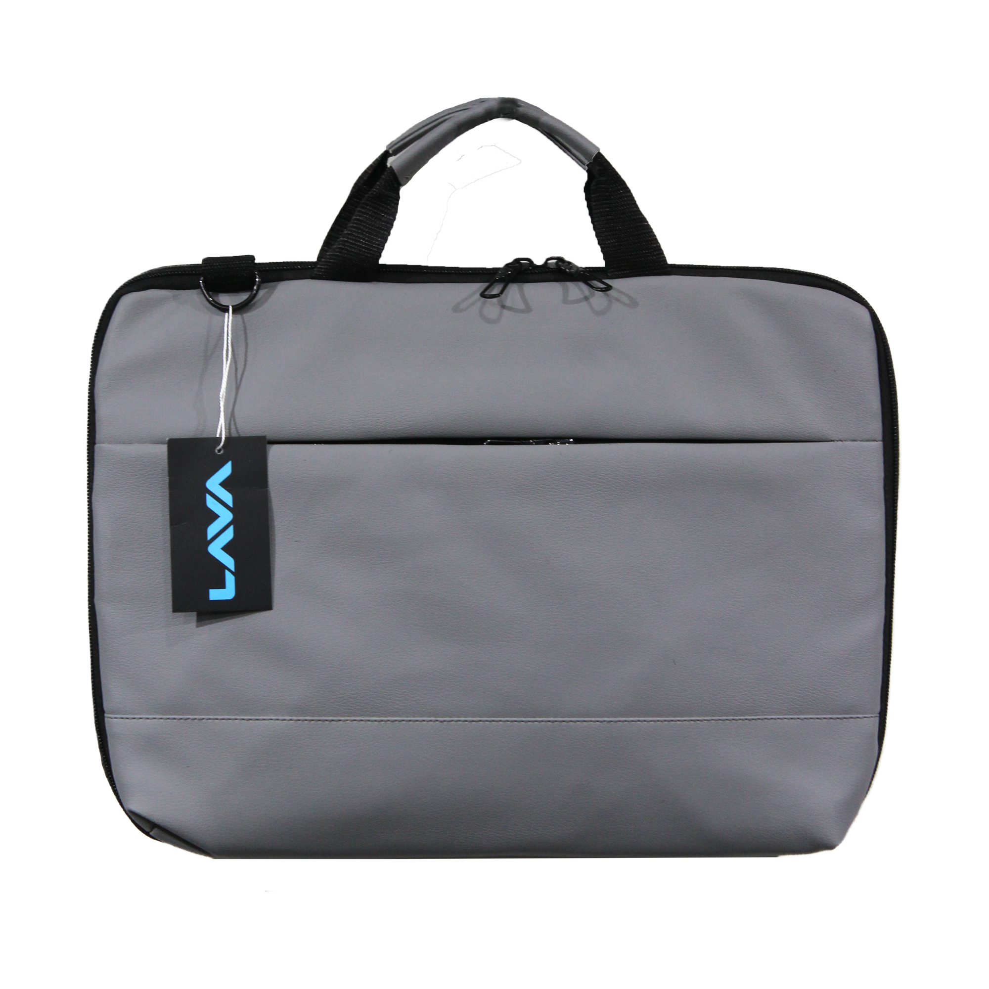 CX01 15.6 Inch Ultra Slim Laptop Bag - PU Leather, Grey