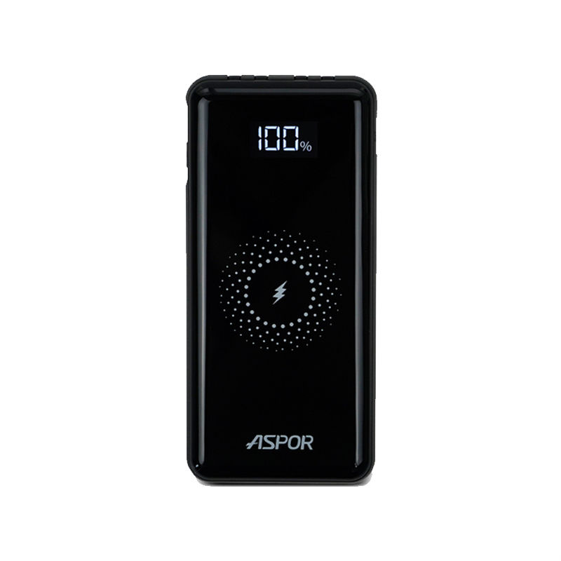 ASPOR A305 10000mAh 15W Wireless Charging Power Bank with 4 Cables - Image 2