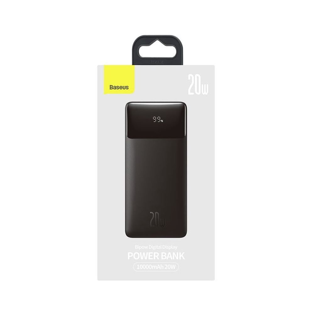 Baseus Bipow Digital Display Power Bank 10000mAh 20W in Black